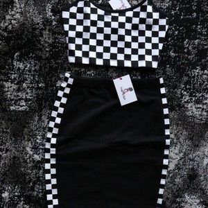 Checkered skirt